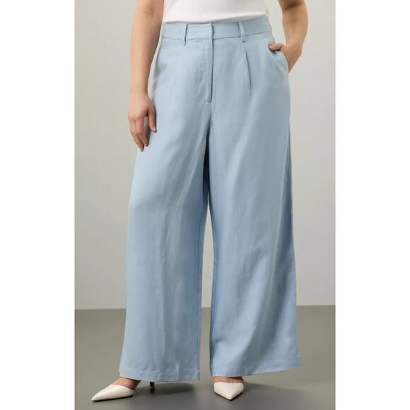 Rosetta Getty x RTR Blue Wide Leg Trousers - Picture 1 of 8